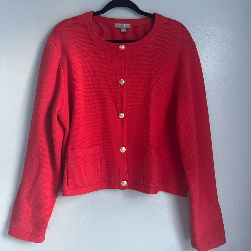 NWOT J.Crew Emilie Sweater Lady Jacket, Size XL